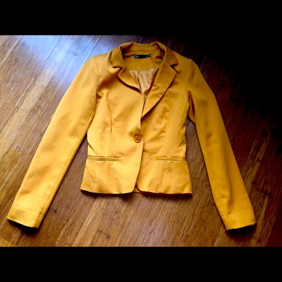 Dotti mustard yellow jacket size 6 - Picture 2 of 7